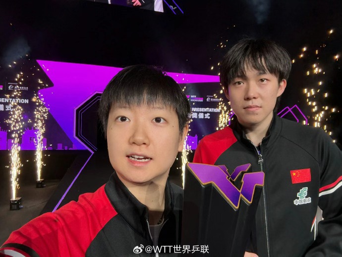 远台攻势, 王楚钦在发 远台攻势, 王楚钦在发